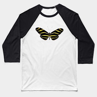 🦋 Zebra Longwing (Heliconius charithonia) Bold Butterfly Baseball T-Shirt